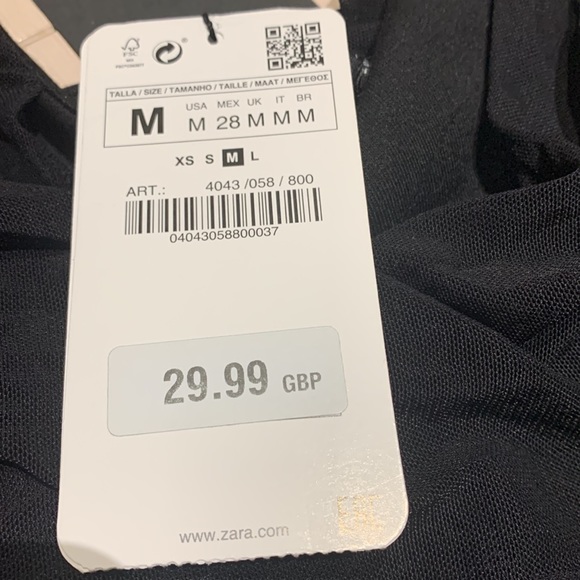 Zara one shoulder asymmetrical LBD - Picture 8 of 11